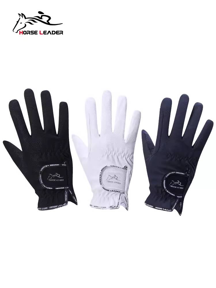 HorseLeader spring and summer children's adult equestrian horse riding glove wear -resistant and breathable equestrian gloves riding equipment