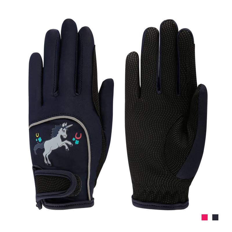 Children's granular equestrian glove anti -sliding anti -wear equestrian gloves little knight riding children's gloves 8104008