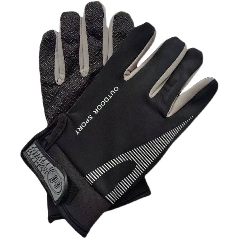 Children's gloves sunscreen ice ride elastic anti -slip single bars fishing spring and summer points refers to cycling breathable baby fast dry
