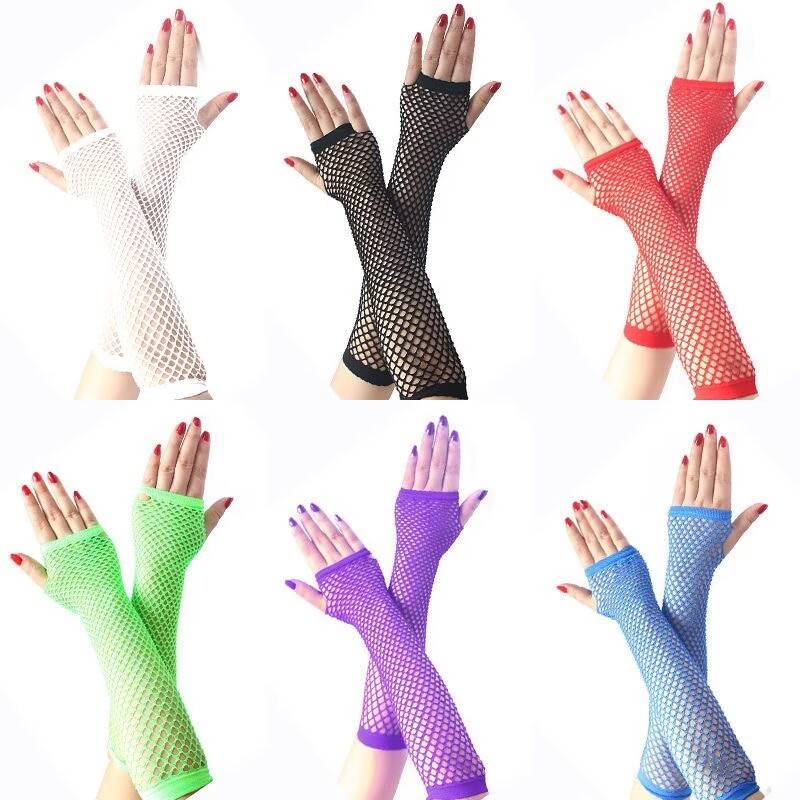 LOLITA short patent leather gloves two -dimensional stage performance etiquette leather glove COS black leather gloves