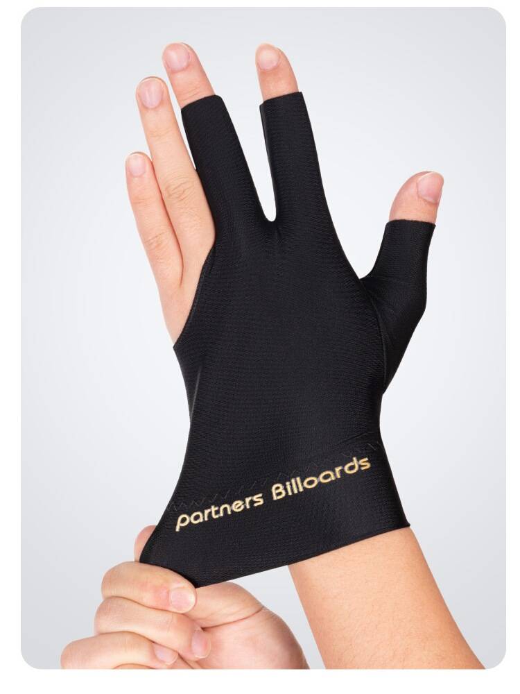 Professional billiard gloves show finger three -fingling billiard hall for men and women with black billiards high bomb gloves