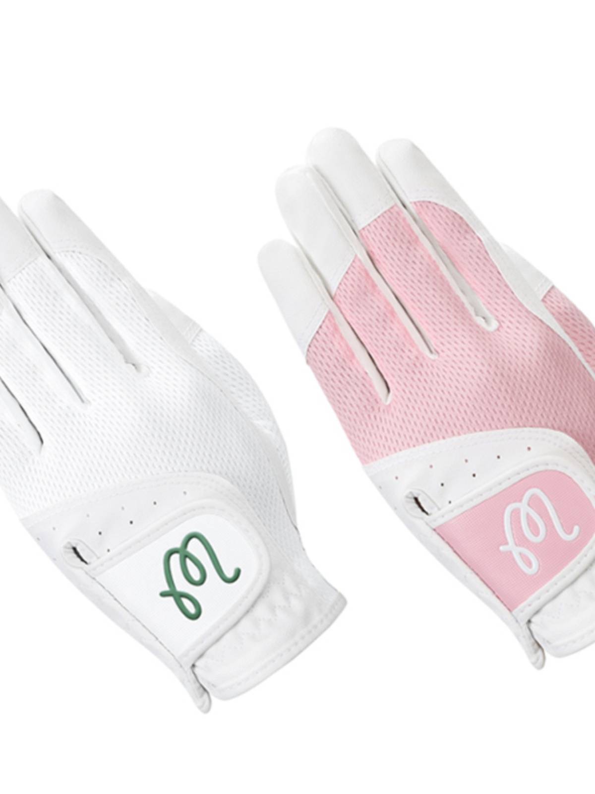 The new lady super fibrous pimple golf gloves, both hands, air -breathable, anti -slip, wear -resistant golf equipment finger sleeve Glove