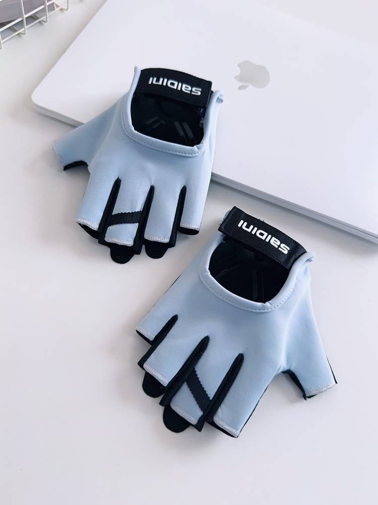 Fitness gloves Female summer outdoor sports riding air -breathable anti -slip men's and women's equipment training anti -cocoon semi -finger training