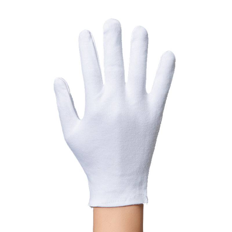 White gloves pure cotton thin white text, driving sunscreen, wear, wear -resistant anti -slip industrial labor protection sunscreen etiquette