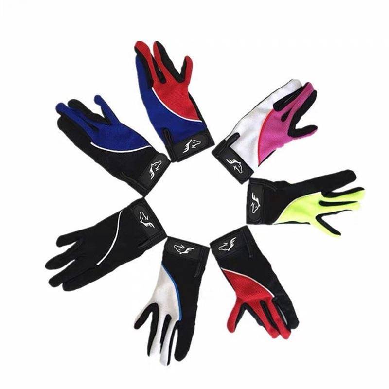 Colored Children's Equestrian Gloves Riding Gloves Anti -Slip -resistant Gloves Children's Equestnically Equestnically Equelia Equipment