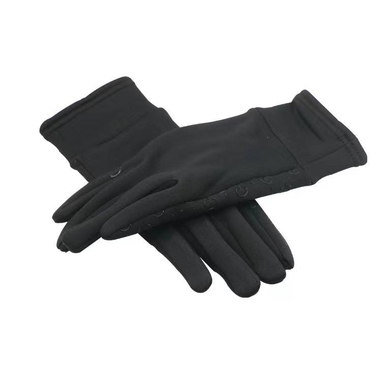 Add velvet horse gloves Winter equestrian glove anti -slip silicone elastic warm riding gloves