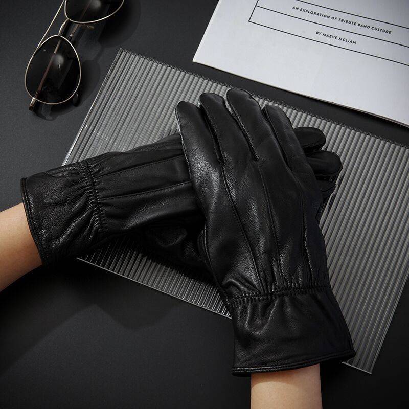True sheepskin with velvet gloves Exit leather gloves and locomotive riding full finger gloves
