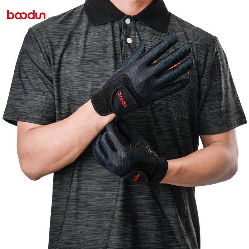 BOONUN/Bologun's new outdoor riding glove wear -resistant anti -skid full refers to equestrian glove horse polo gloves