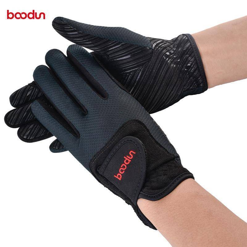 BOONUN/Bologun's new outdoor riding glove wear -resistant anti -skid full refers to equestrian glove horse polo gloves
