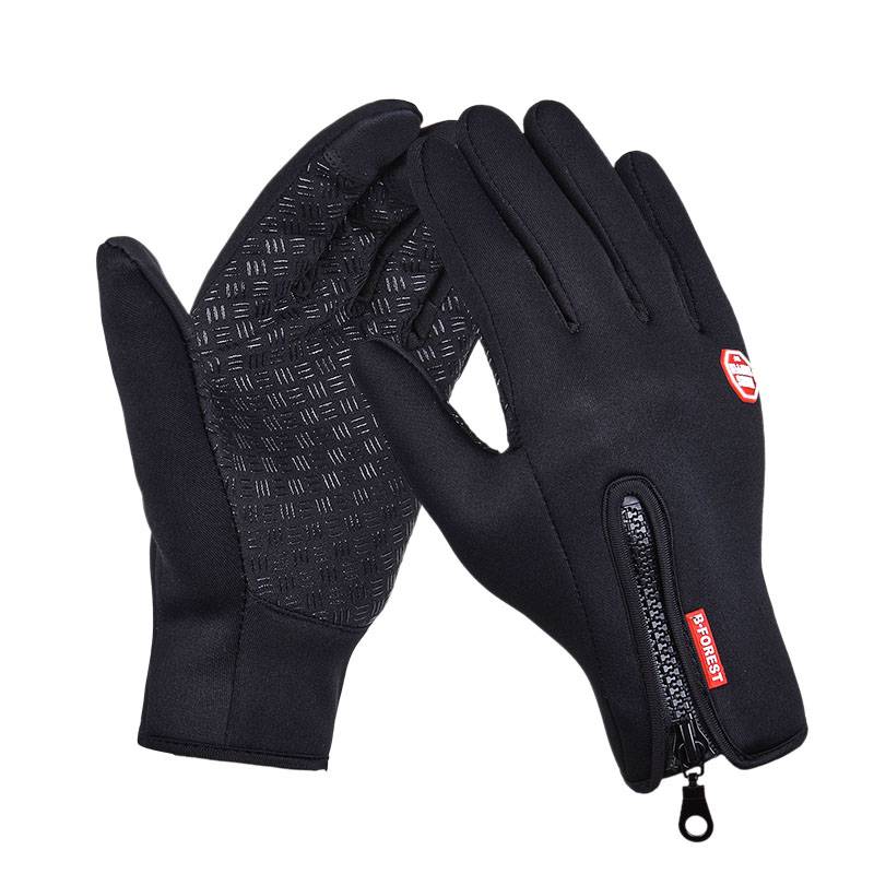 Outdoor glove men are full finger sports climbing skiing and skiing, windproof women, waterproof, warm, cold, fleece, fishing men