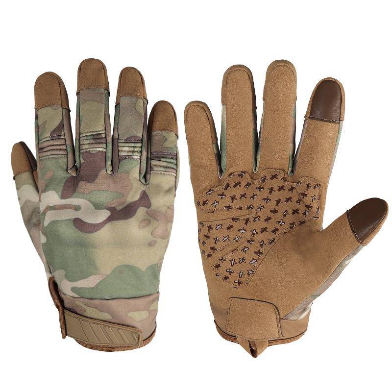 Outdoor tactics warm gloves, windproof, waterproof, anti -skids, protective motorcycle riding gloves and velvet glove men