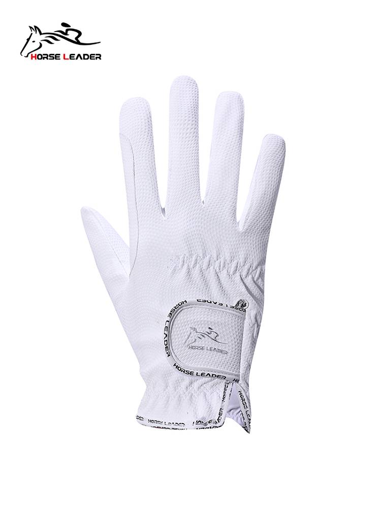 Children's protective equestrian glove professional imported single -level materials, non -slip, wear -resistant elastic adult men and women magic stickers