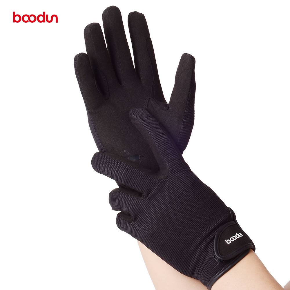 BOODUN horse -riding glove wear -resistant anti -skids performance professional horse racing air -breathable cyclist shock reduction hands can touch the screen
