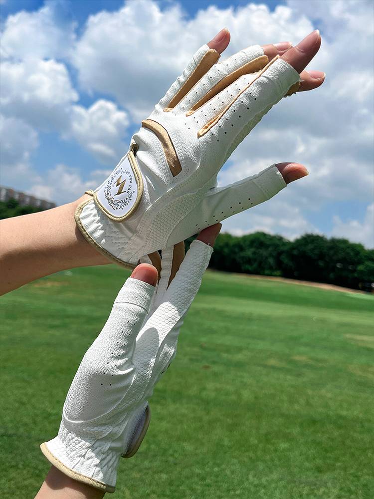 My golf gloves dew fingers, both hands, anti -slip and wear -resistant Korean version of fashion golf children's gloves left and right hand gloves