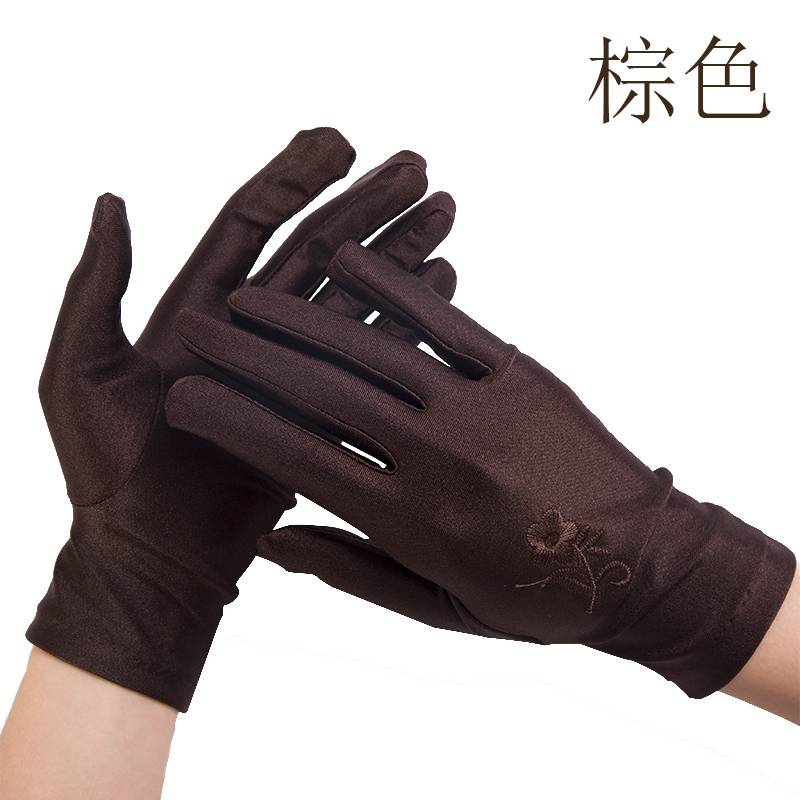 Etiquette Bai thin summer high elastic tights, spandex athlery Libin Hotel door child property security thin outdoor gloves