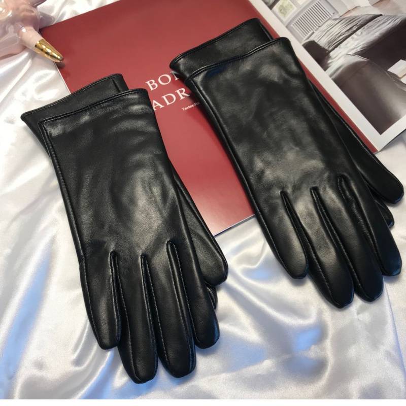 Anti -quarter promotion exported American leather touch screen ladies warm and velvet sheepskin touch fashion gloves thin men