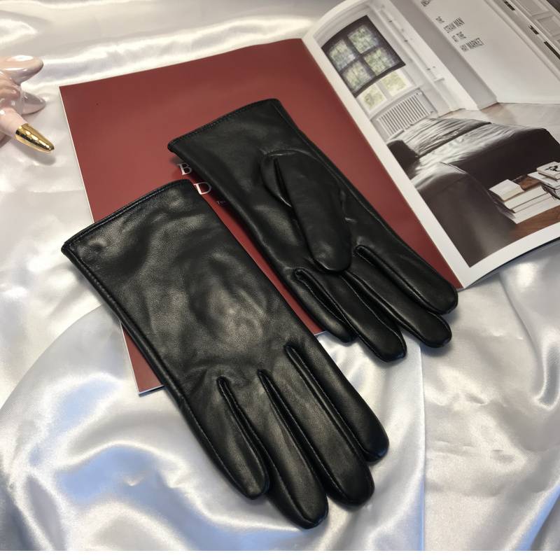 Anti -quarter promotion exported American leather touch screen ladies warm and velvet sheepskin touch fashion gloves thin men