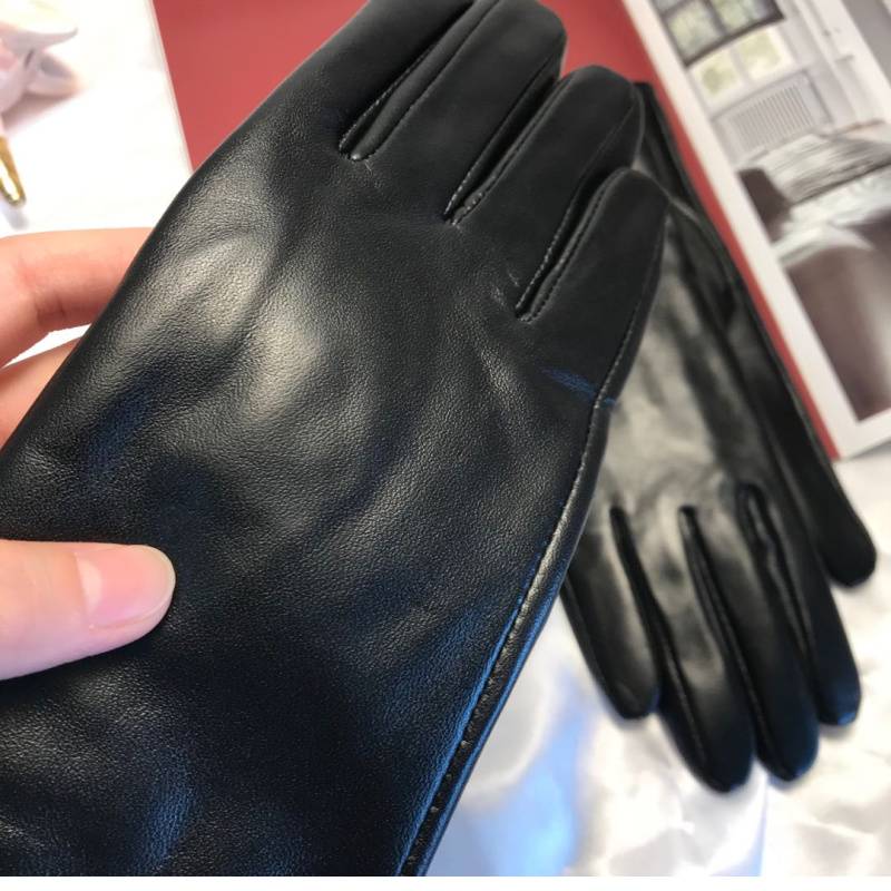 Anti -quarter promotion exported American leather touch screen ladies warm and velvet sheepskin touch fashion gloves thin men