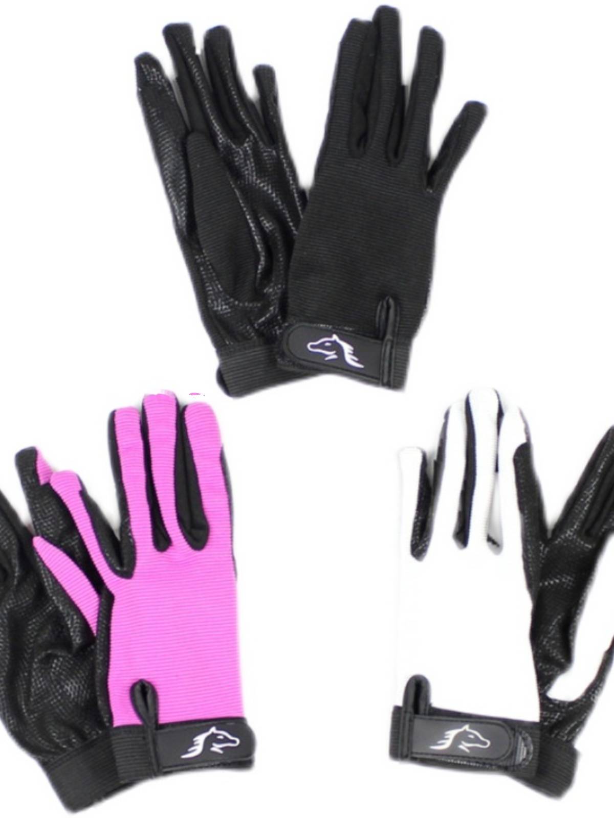 Children's silicone equestrian gloves girls ride training competition wear -resistant professional equestrian equipment boys non -slip gloves