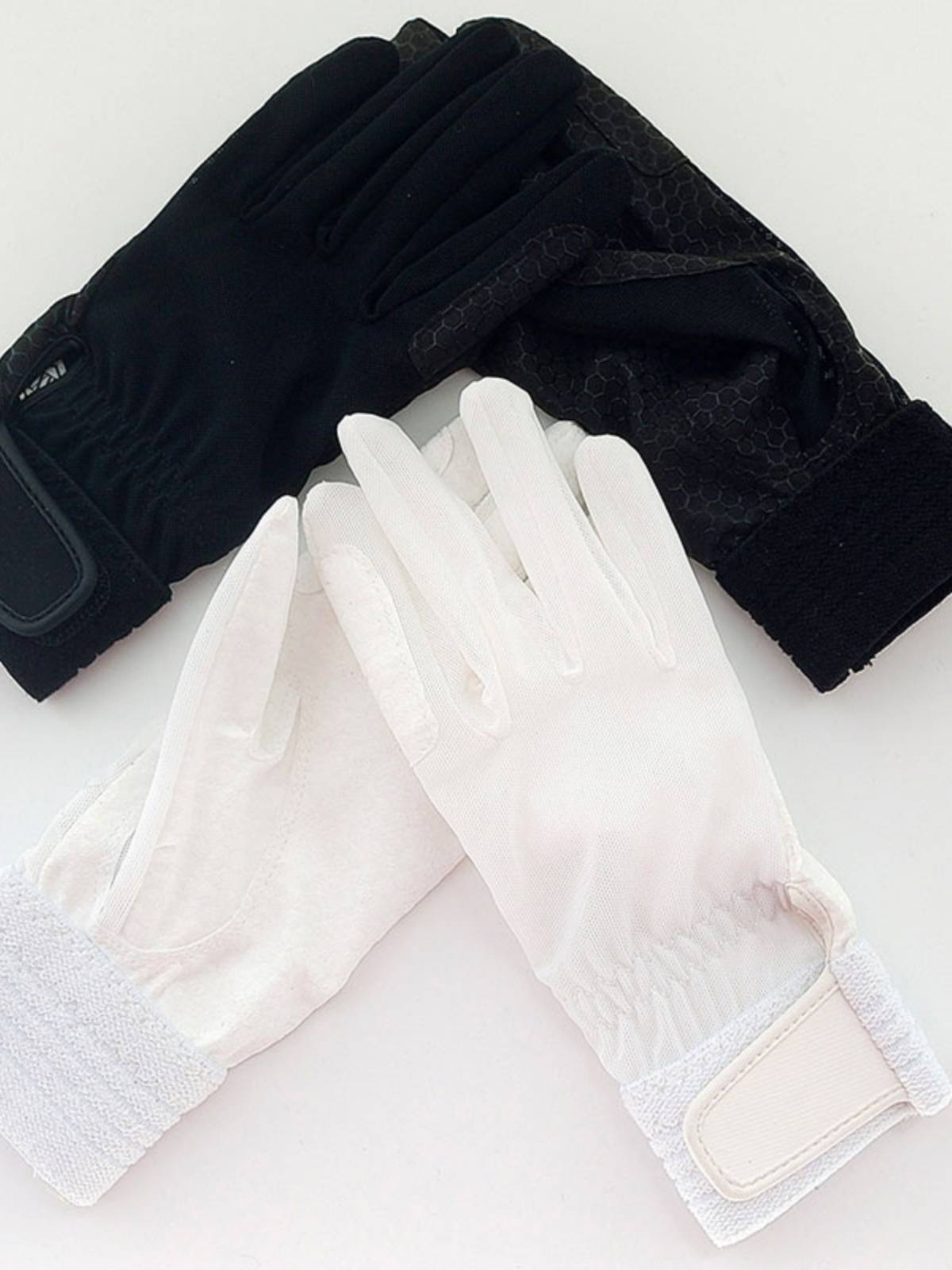 Summer net cloth breathable silicone equestrian glove thin anti -skids antiphym supplies adult competition training riding equipment