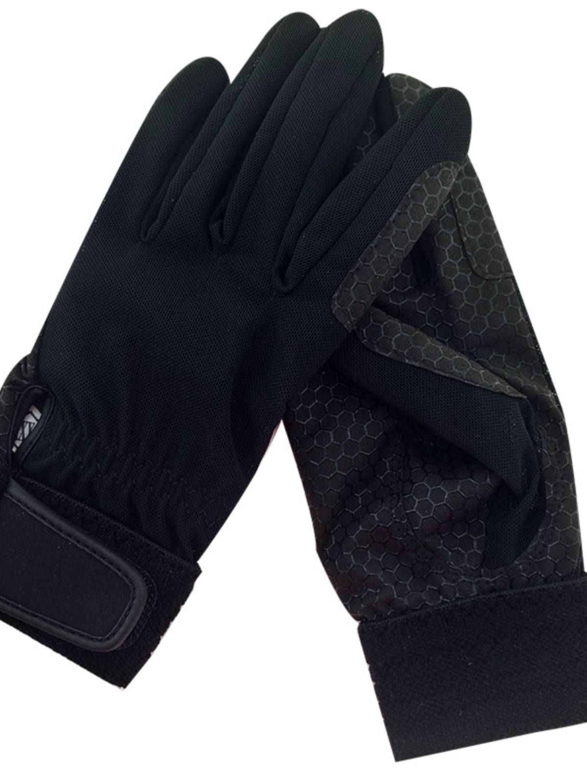 Summer net cloth breathable silicone equestrian glove thin anti -skids antiphym supplies adult competition training riding equipment