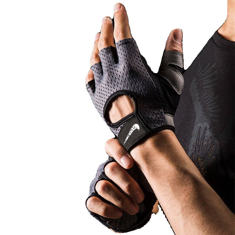 Sports and fitness gloves for men trained to ride a skating half-finger yoga lined up against cocoon