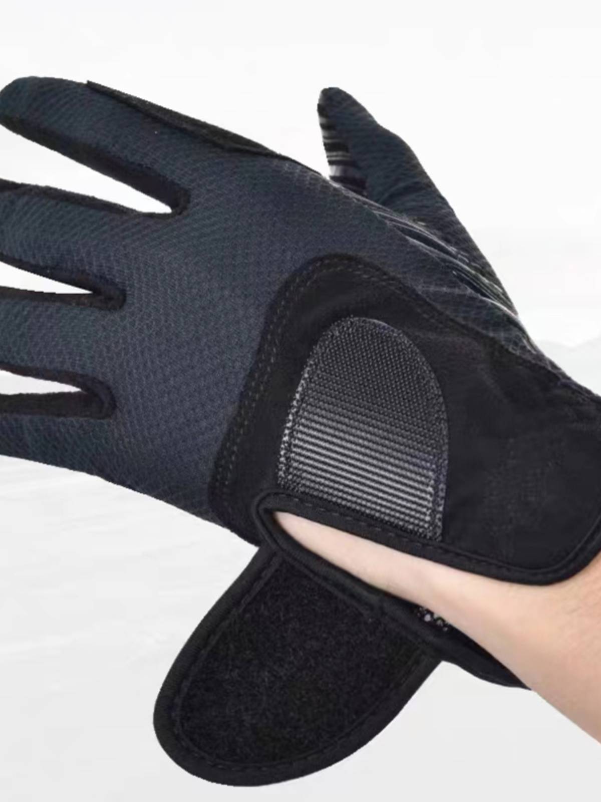 Summer riding glove mesh mesh air -breathable silicone anti -skid gloves horse riding equipment equestrian competition white gloves white gloves