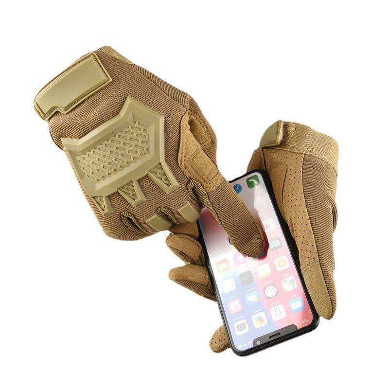 Men and women's tactical glove anti -slip, wear -resistant fighting training anti -collision anti -collision full finger touch screen glove long finger cross -border supply
