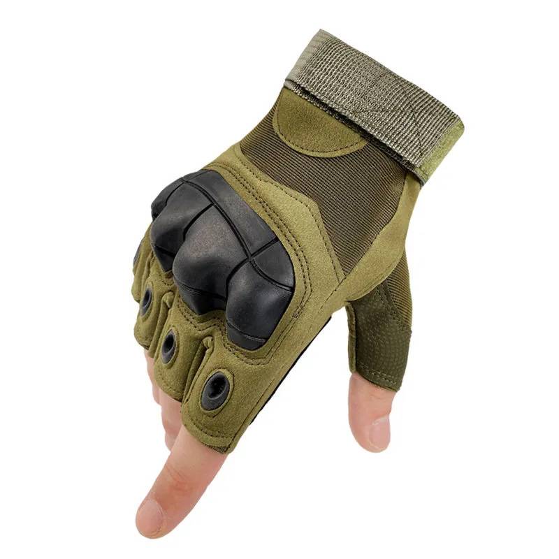 Semi -finger tactical glove men's outdoor riding sports climbing climbing fighting protection military fans training wear -resistant gloves