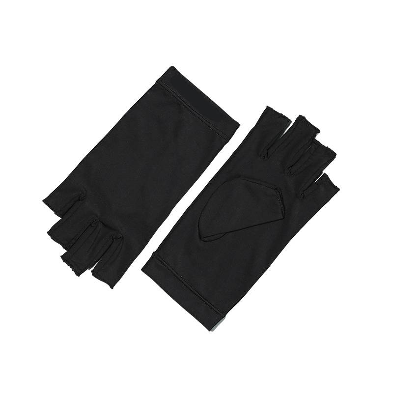 Nail gloves anti -ultraviolet gloves, hand -breathable nail shops, nails, nails anti -grilled black leakage finger gloves