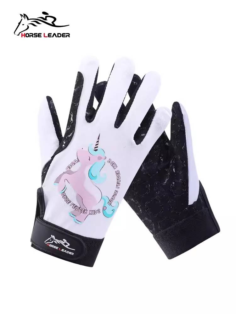 HorseLeader Spring and Summer Four Seasons Child Wats Gloves Ferry and Patthical Equestrian Equipment Women's Horse Riding Equipment Male