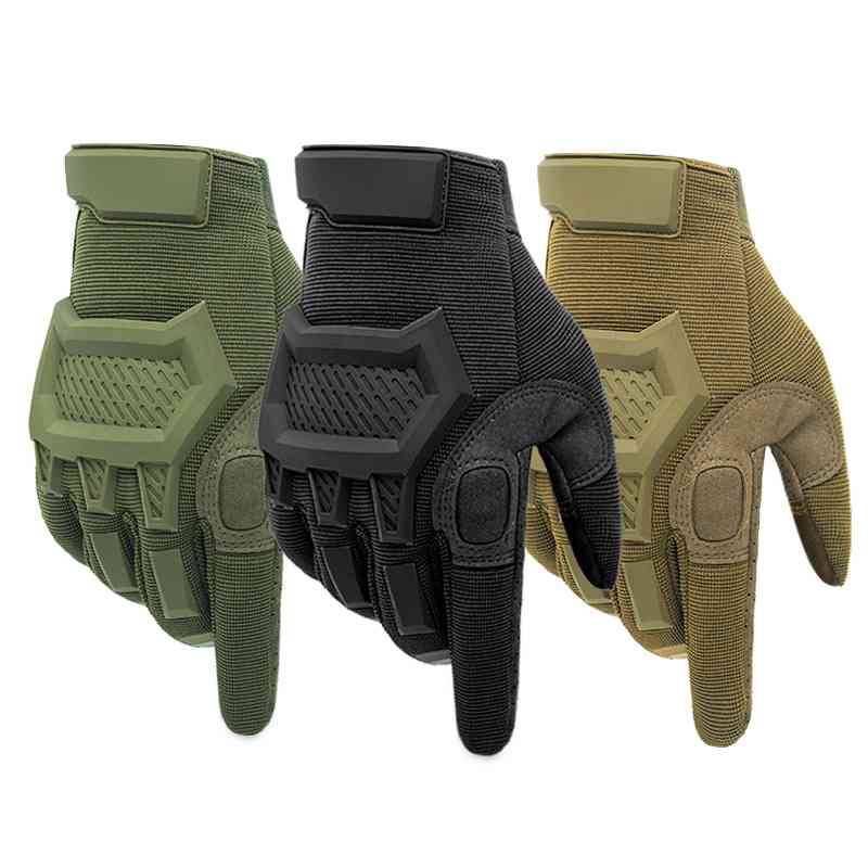 Amazon Rubber Full Finger Sports Gloved Outdoor Mountaineering Protective Motorcycle Gloves Touch Screen Tactical Gloves
