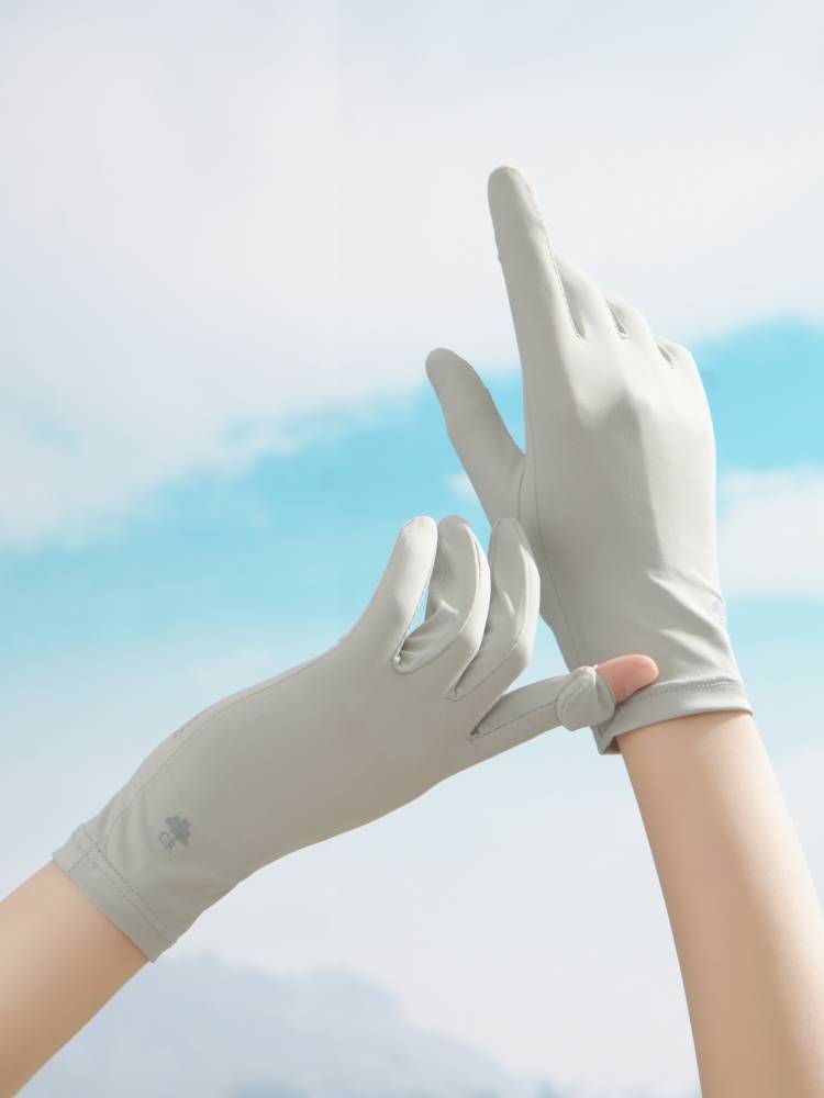 Sun-proof gloves, UV-proof women driving on electric bikes in the summer with an open-air filament screen