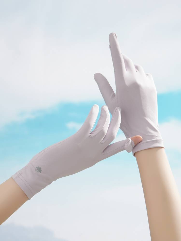 Sun-proof gloves, UV-proof women driving on electric bikes in the summer with an open-air filament screen
