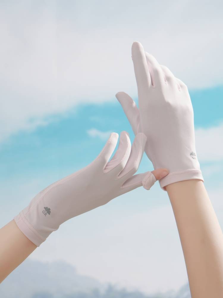 Sun-proof gloves, UV-proof women driving on electric bikes in the summer with an open-air filament screen