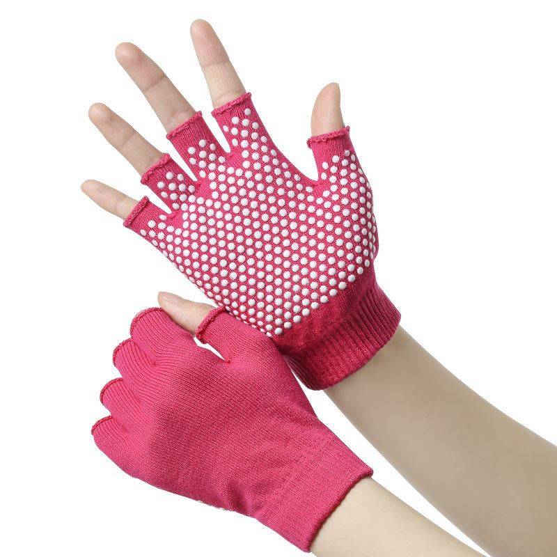 Plassee anti -sliding gloves anti -sliding semi -finger gloves sunscreen thin men and women driving and riding work wear resistance and breathable