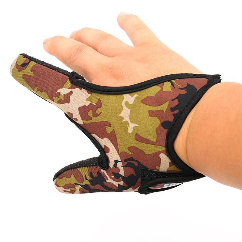 Factory supply dual -finger throwing rod control line fishing gloves throwing Big fishing single finger gloves without sliding two fingers gloves