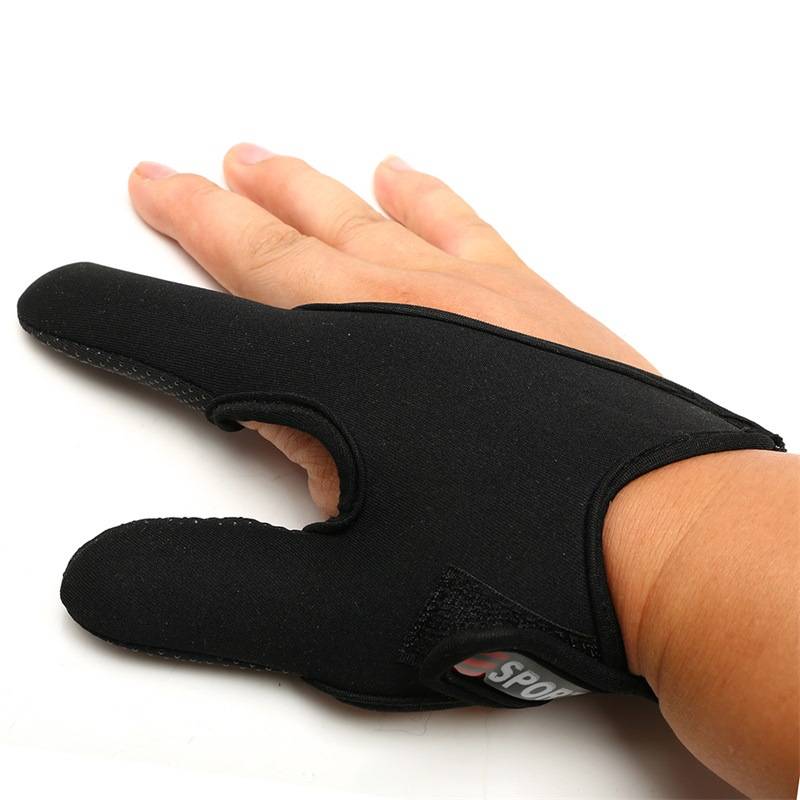 Factory supply dual -finger throwing rod control line fishing gloves throwing Big fishing single finger gloves without sliding two fingers gloves