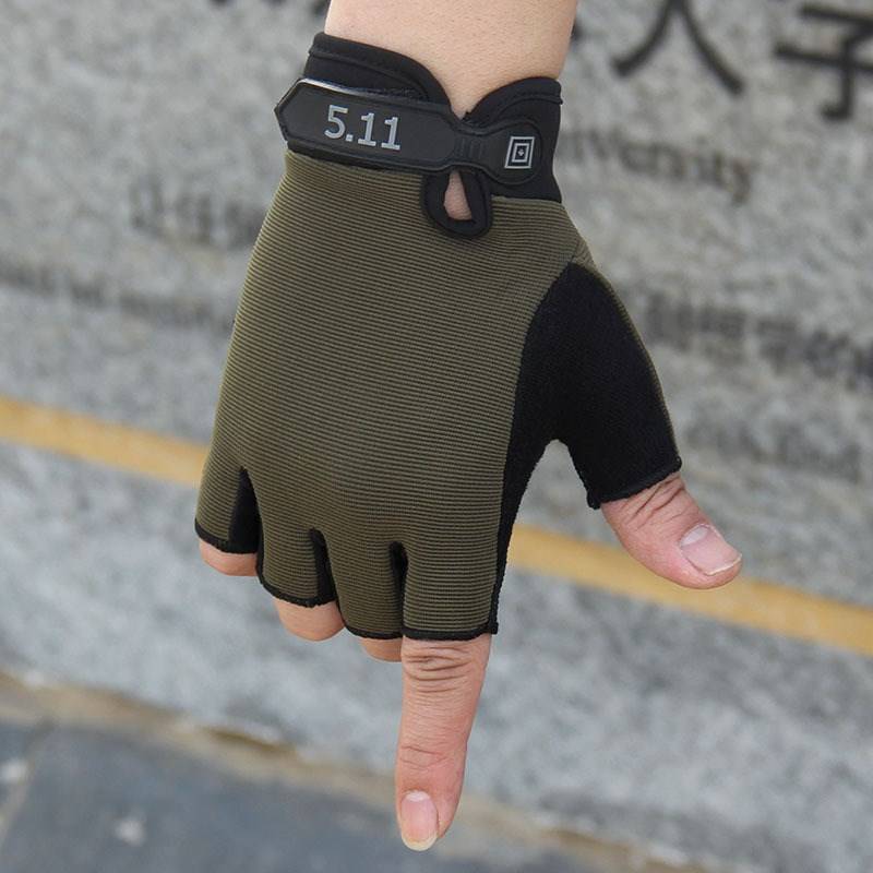 Internet celebrity tactical non -slip touch -screen arms riding fighting sunscreen riding bicycle breathable 511 long straight straight finger gloves n