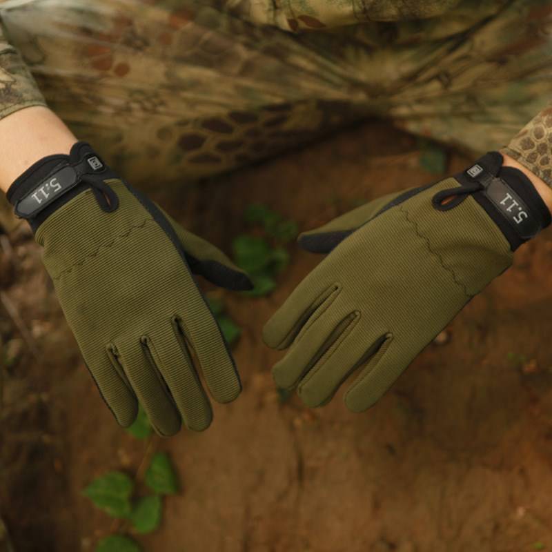 Internet celebrity tactical non -slip touch -screen arms riding fighting sunscreen riding bicycle breathable 511 long straight straight finger gloves n