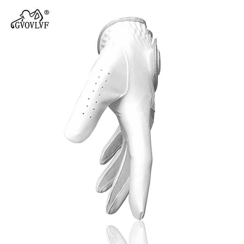 Gvovlvf golf glove men's wear -resistant and breathable left and right hand ultra -slim cloth material with Mark gloves