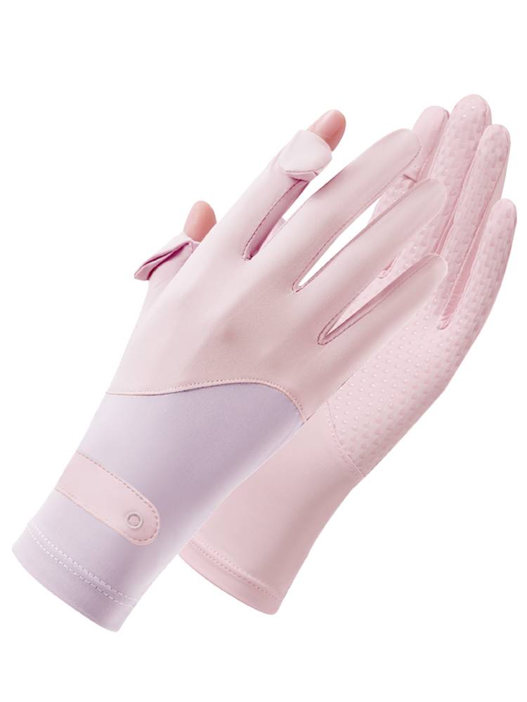 UV-protected tan gloves for the summer ice thin man who rides the hand outside of the house