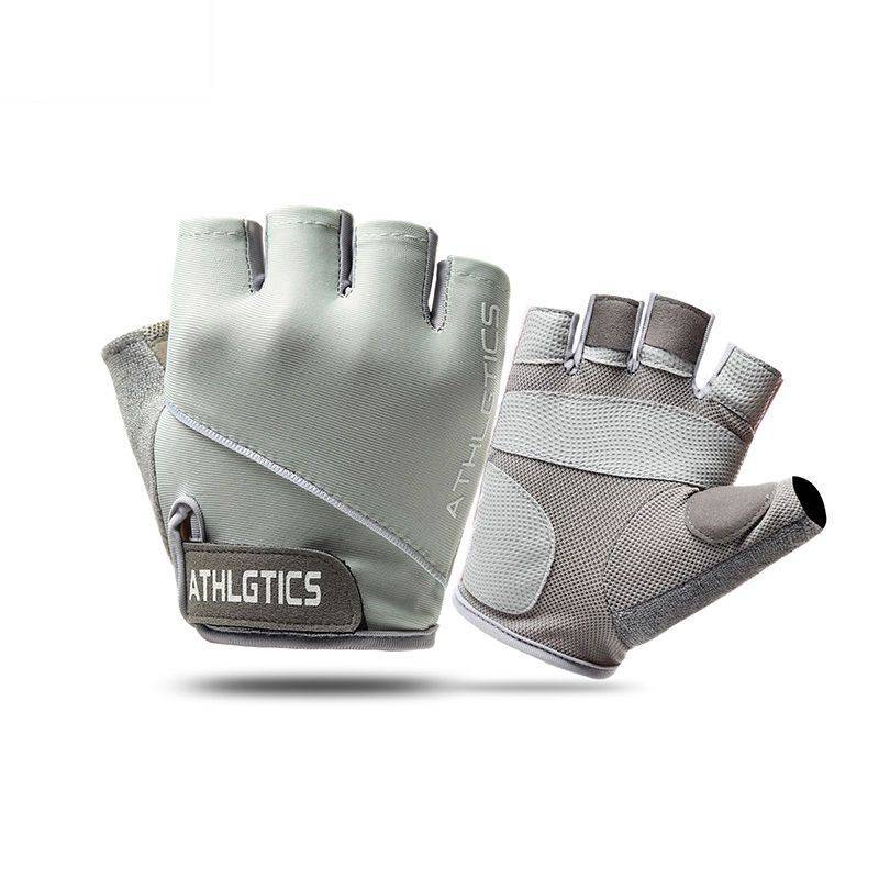 Fitness gloves semi -refer to men and women rowing machine gloves, anti -slip, wear -resistant outdoor fitness riding sports special anti -cocoon