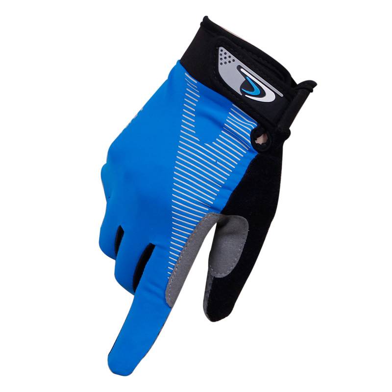 Outdoor climbing climbing fitness men and women in spring and summer ice -thin fast -drying anti -skid football ride full finger gloves