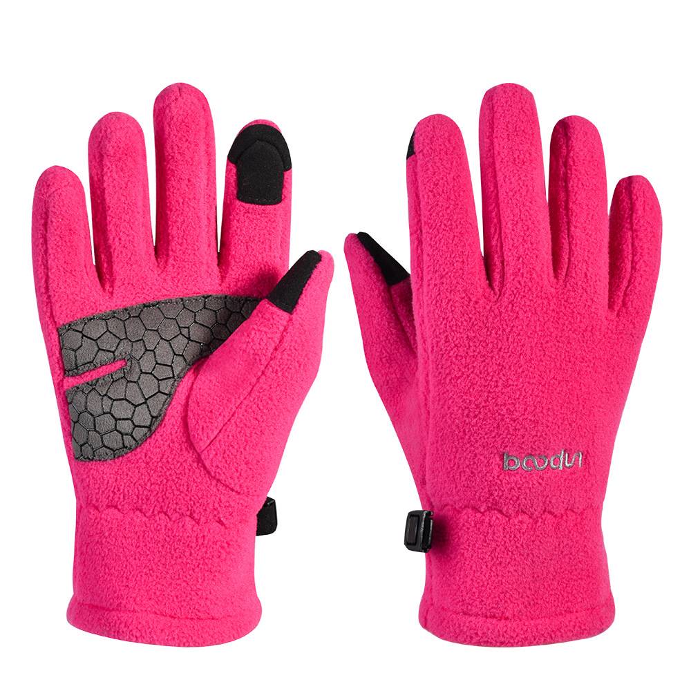 Horse-riding gloves, wind-screened boys and girls in the autumn and winter