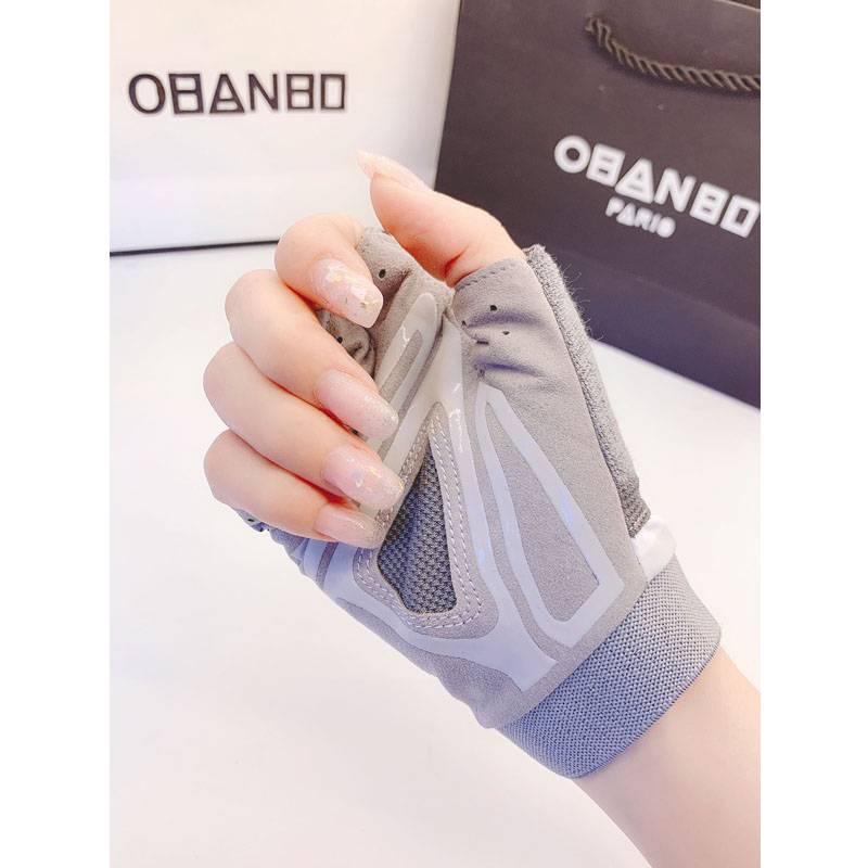 Fitness gloves semi -refer to men and women's summer thin power training bicycle one -bar sports riding non -slip and breathable iron pot bell
