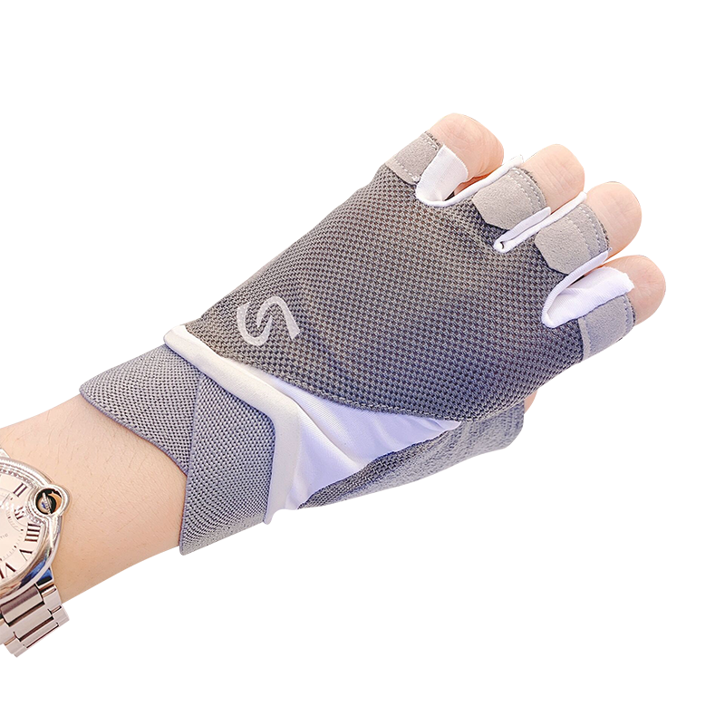 Fitness gloves semi -refer to men and women's summer thin power training bicycle one -bar sports riding non -slip and breathable iron pot bell