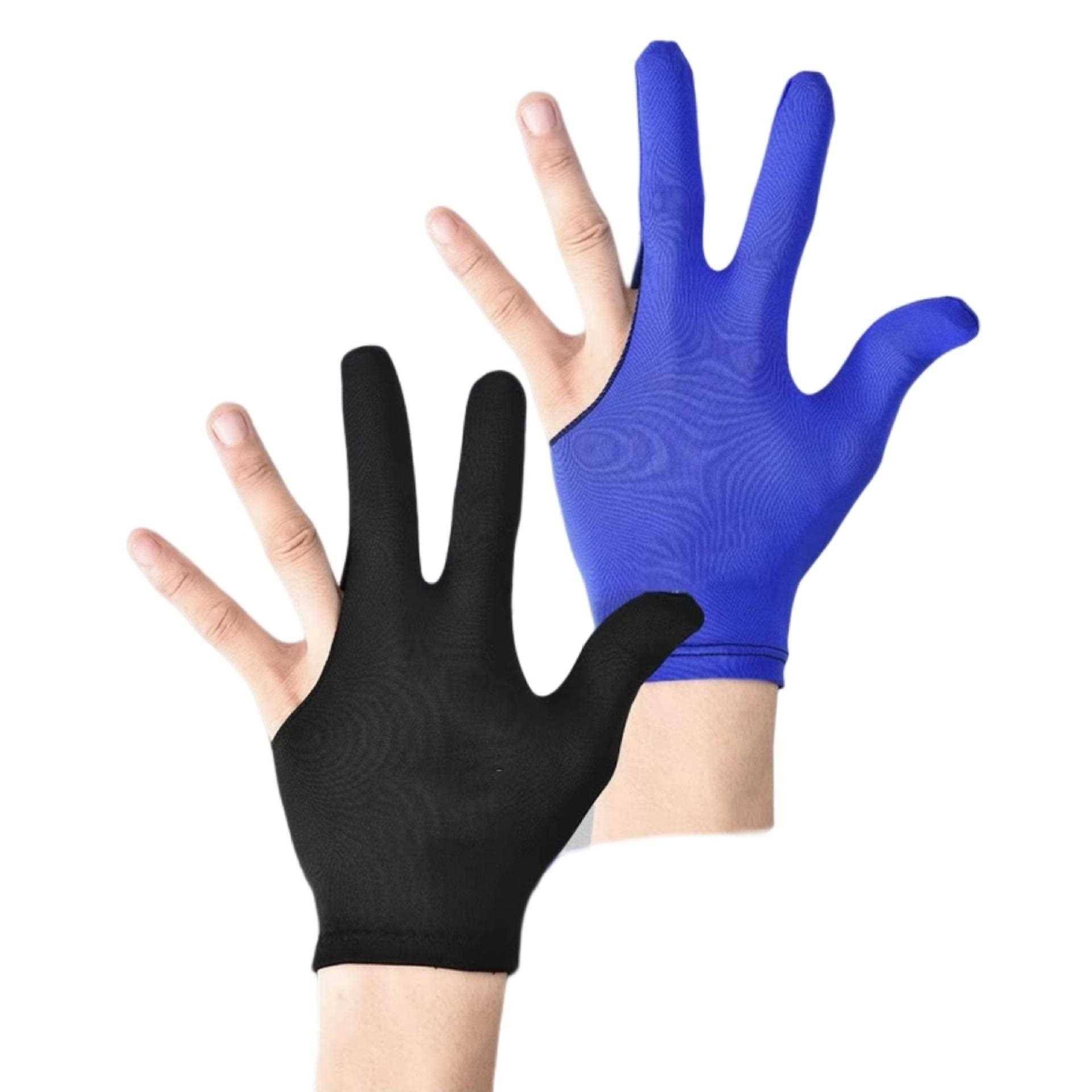 Penalist gloves Disposable three -finger super flexible thin black gloves billiards club for one -time three -finger