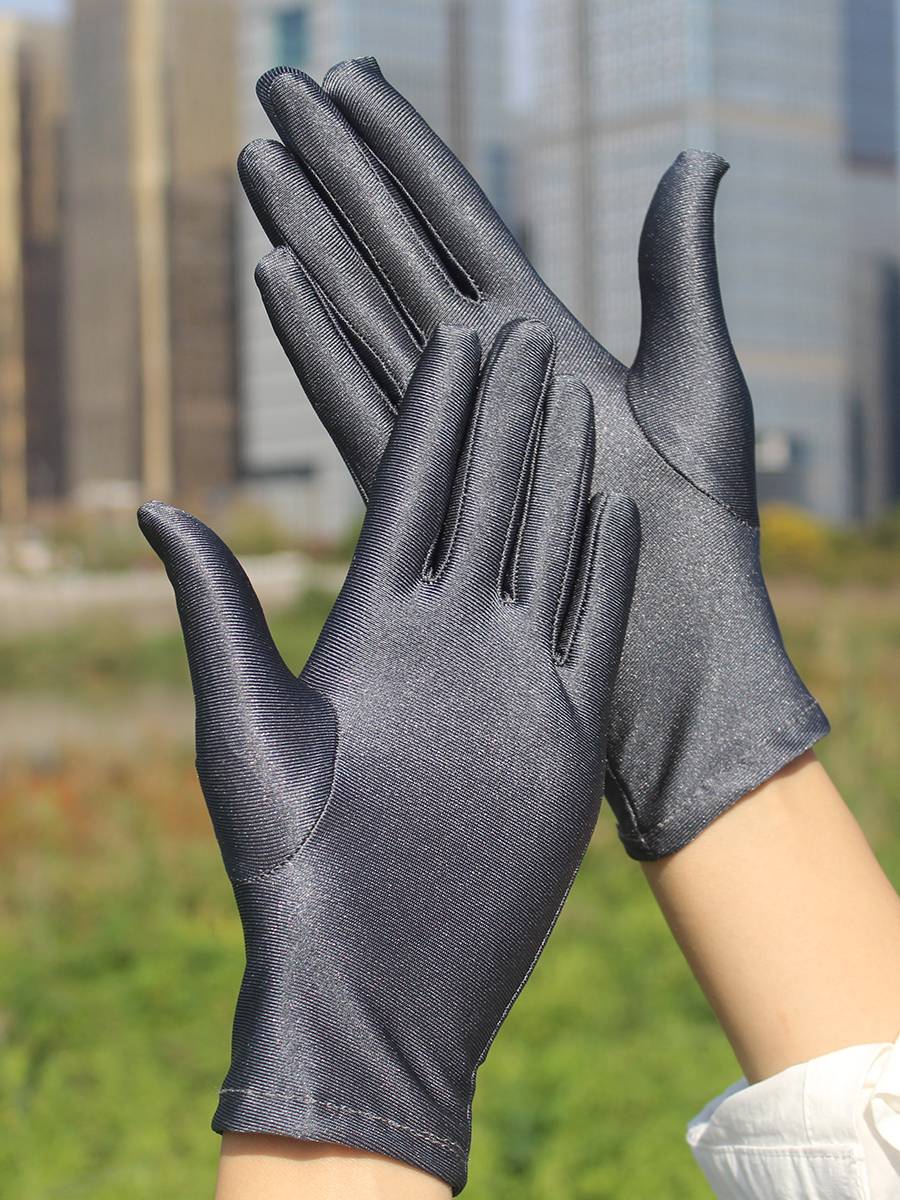 Men and women's high elastic spandex white ritual gloves spring and summer performance dance security jewelry waiter sunscreen and tea collection