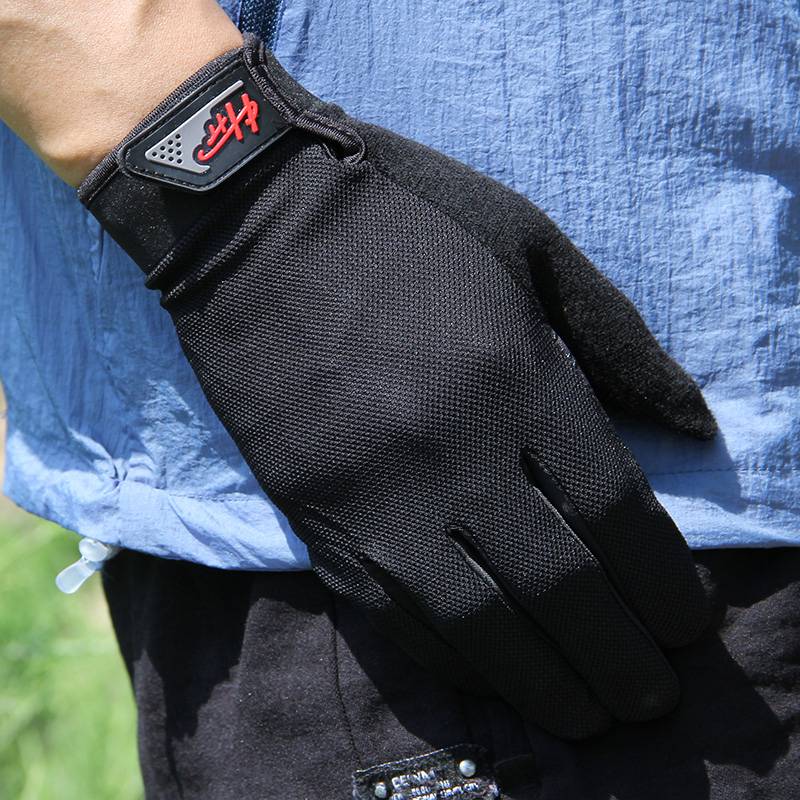 Xiaqiu sunscreen glove men's and women's outdoor sports climbing mountain climbing driving riding anti -slip touch screen thin fast dry